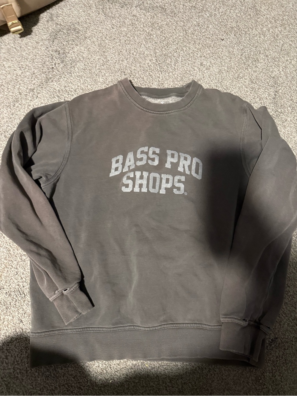Bass Pro Shops Men's Crewneck Sweatshirt in Charcoal